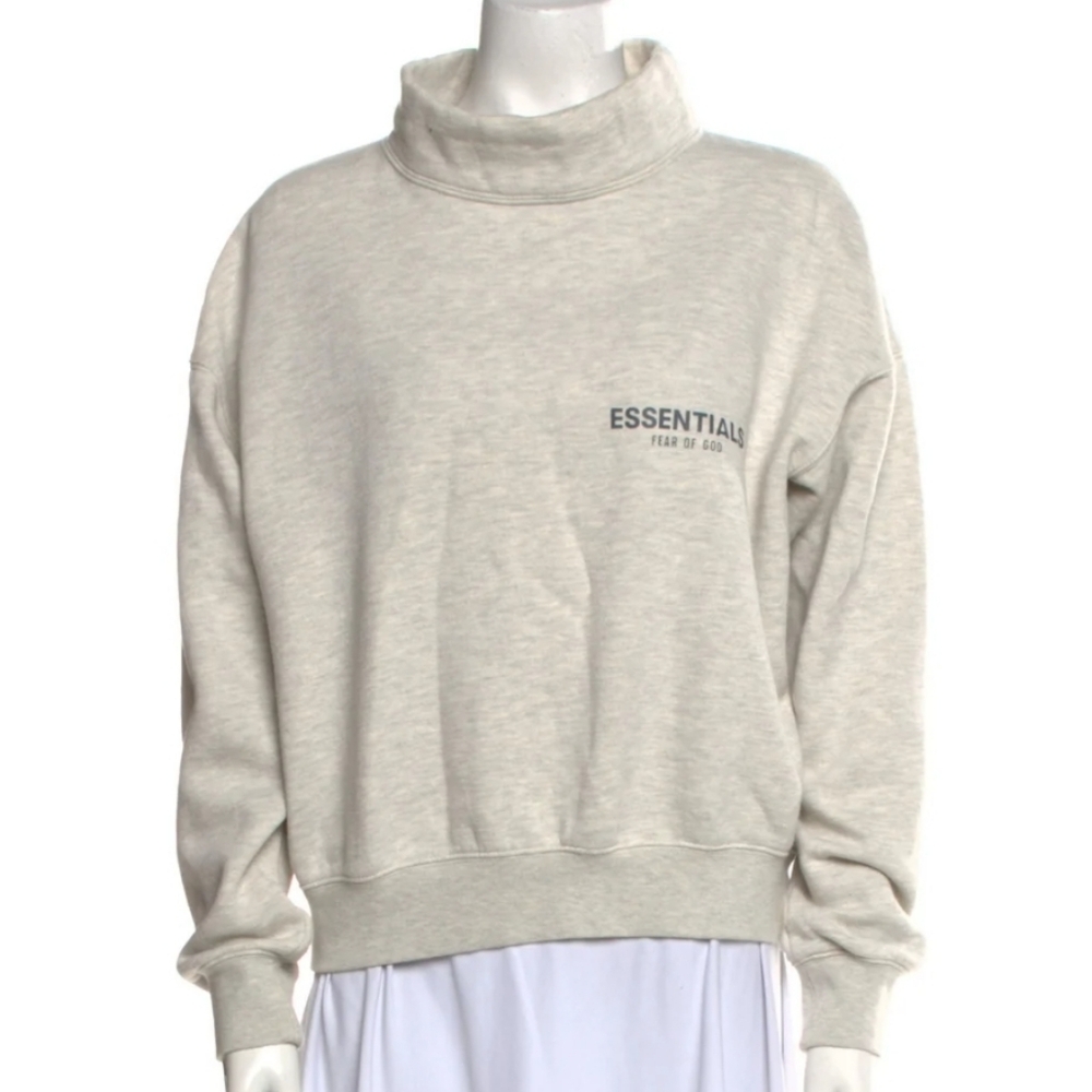 Essentials Gray Sweatshirt Essentials - Fear of God Turtleneck Sweater Size xs